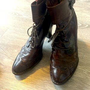 Born Crown Geniune Leather Heeled Boots